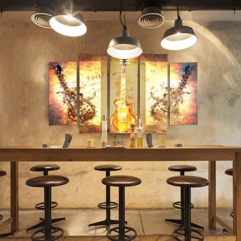 Kanva no 5 daļām - Type B, Guitar Home Trends DECO