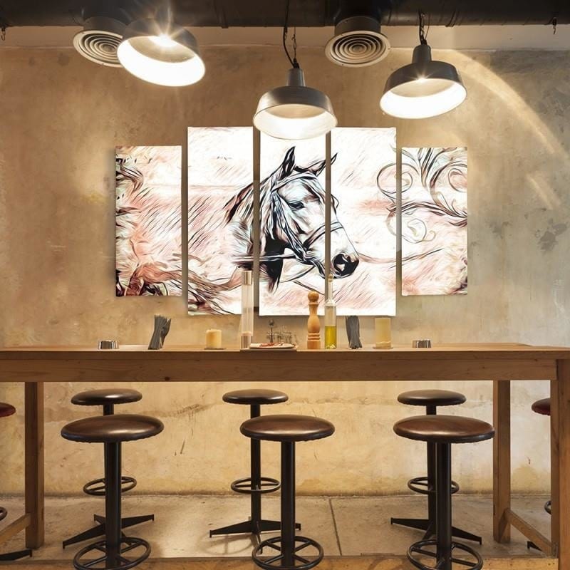 Kanva no 5 daļām - Type B, Horse Head 3 Home Trends DECO