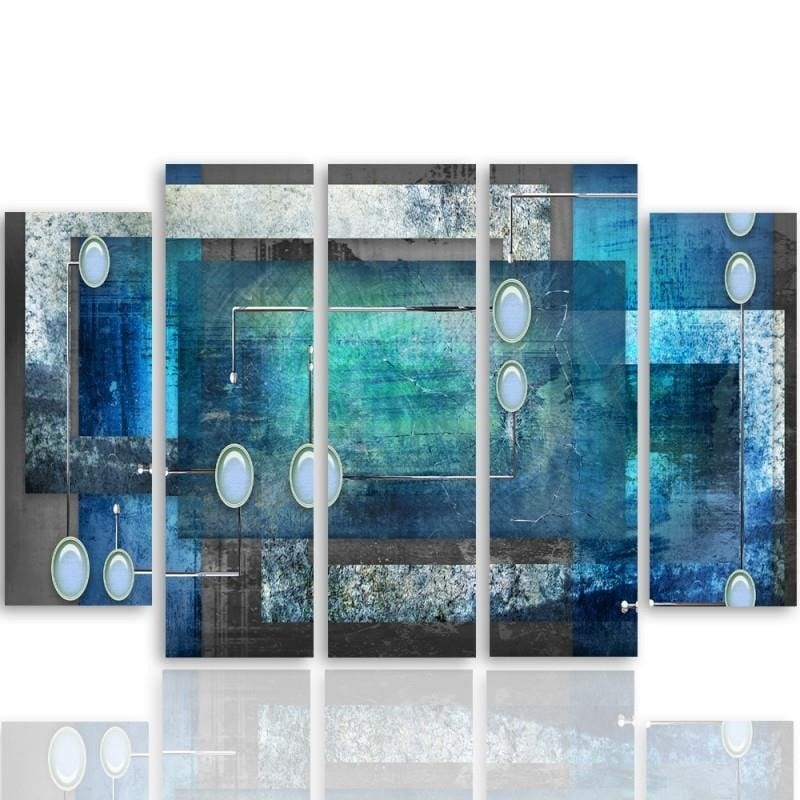 Kanva no 5 daļām - Type B, Interior Abstract Home Trends DECO