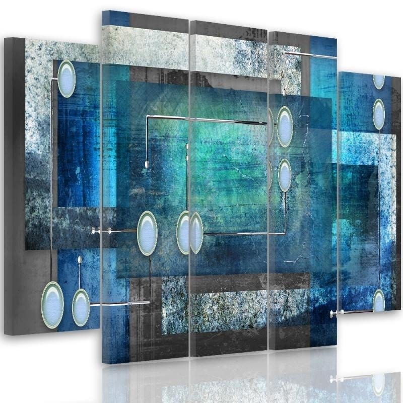 Kanva no 5 daļām - Type B, Interior Abstract Home Trends DECO