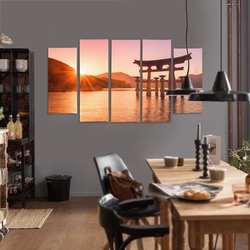 Kanva no 5 daļām - Type B, Japan Landscape 6 Home Trends DECO