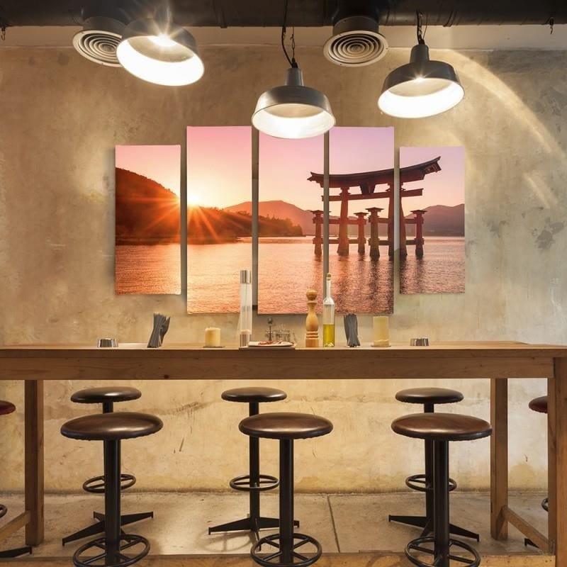 Kanva no 5 daļām - Type B, Japan Landscape 6 Home Trends DECO