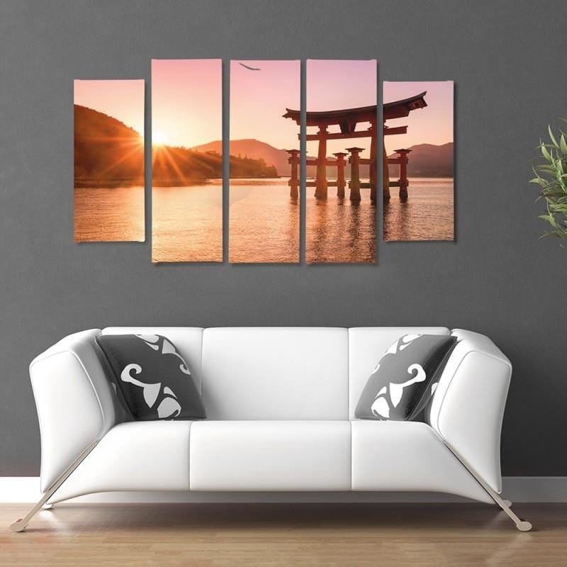 Kanva no 5 daļām - Type B, Japan Landscape 6 Home Trends DECO