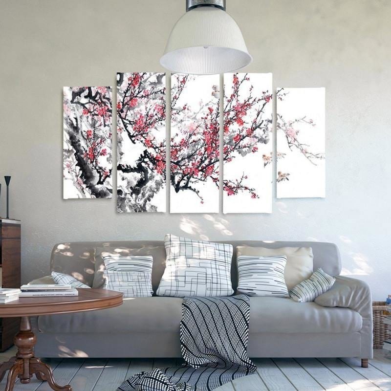 Kanva no 5 daļām - Type B, Japanese Cherry Home Trends DECO