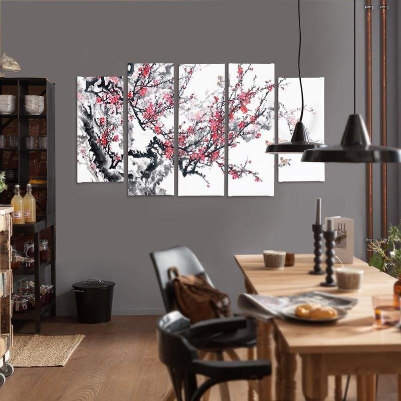 Kanva no 5 daļām - Type B, Japanese Cherry Home Trends DECO