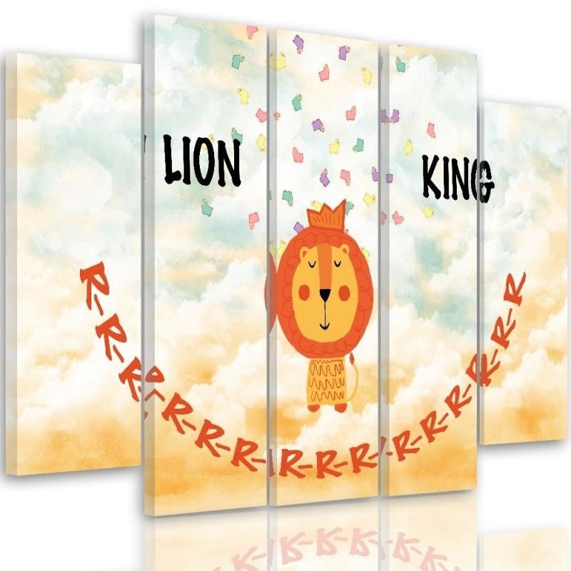Kanva no 5 daļām - Type B, Lion King Home Trends DECO