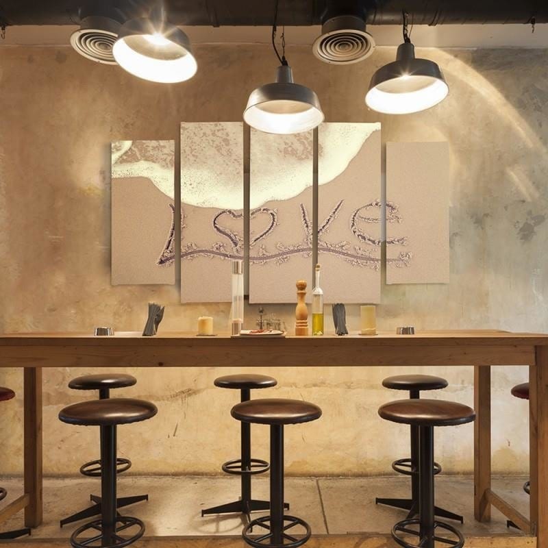 Kanva no 5 daļām - Type B, Love In The Sand Home Trends DECO