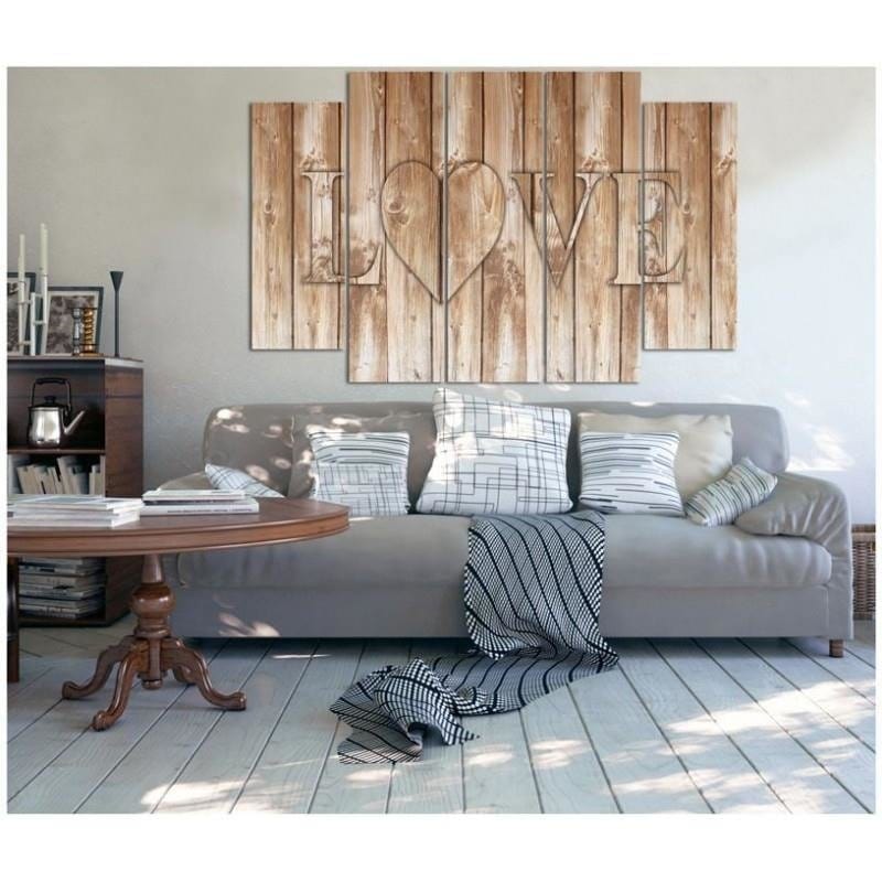 Kanva no 5 daļām - Type B, Love The Brown Boards Home Trends DECO