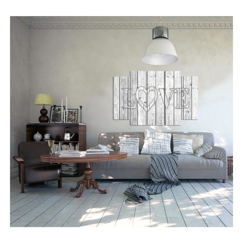 Kanva no 5 daļām - Type B, Love The Gray Boards Home Trends DECO