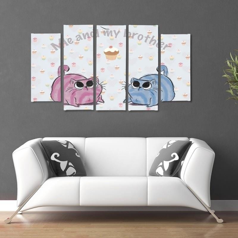 Kanva no 5 daļām - Type B, Me And My Brother  Home Trends DECO