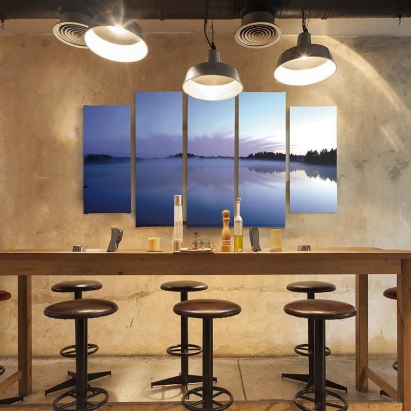 Kanva no 5 daļām - Type B, Mist Over The Lake Home Trends DECO