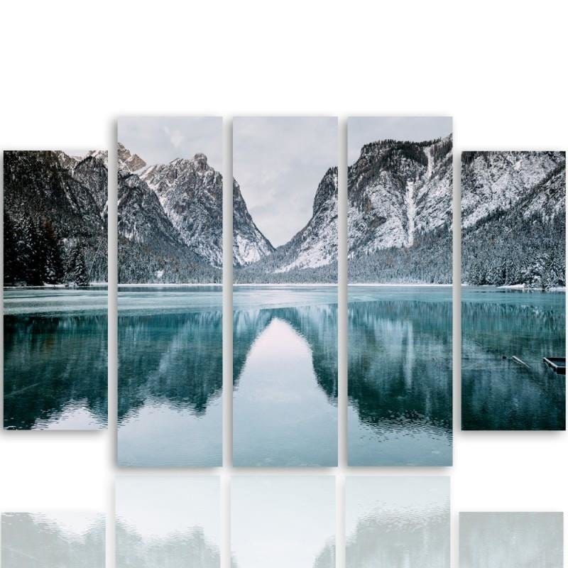 Kanva no 5 daļām - Type B, Mountain Landscape Home Trends DECO