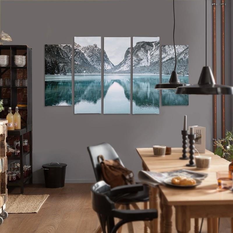 Kanva no 5 daļām - Type B, Mountain Landscape Home Trends DECO