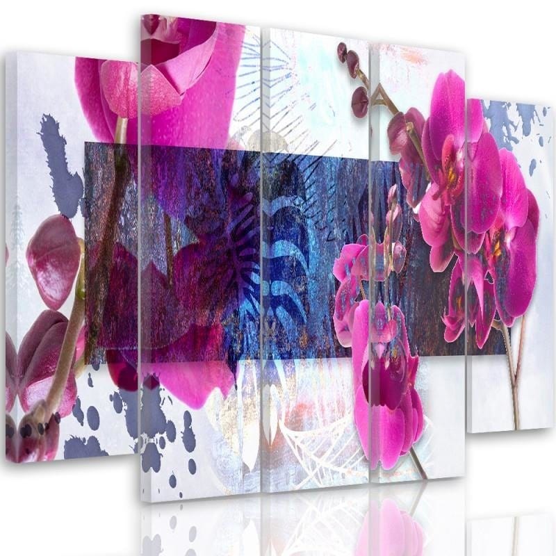 Kanva no 5 daļām - Type B, Orchid Composition 1 Home Trends DECO