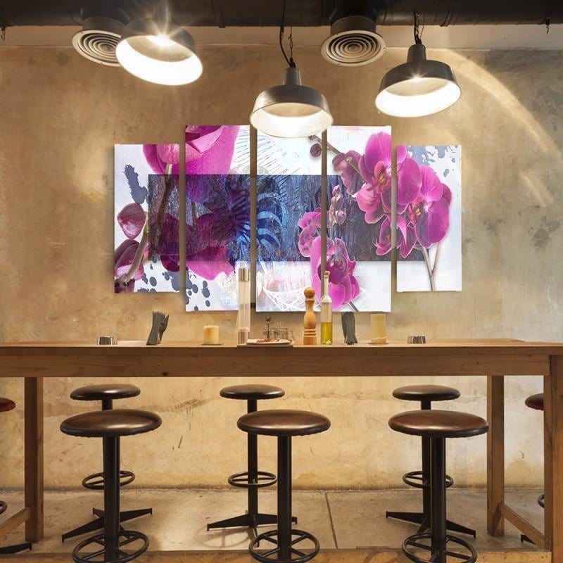 Kanva no 5 daļām - Type B, Orchid Composition 1 Home Trends DECO