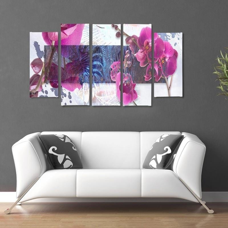 Kanva no 5 daļām - Type B, Orchid Composition 1 Home Trends DECO