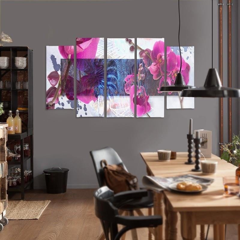 Kanva no 5 daļām - Type B, Orchid Composition 1 Home Trends DECO