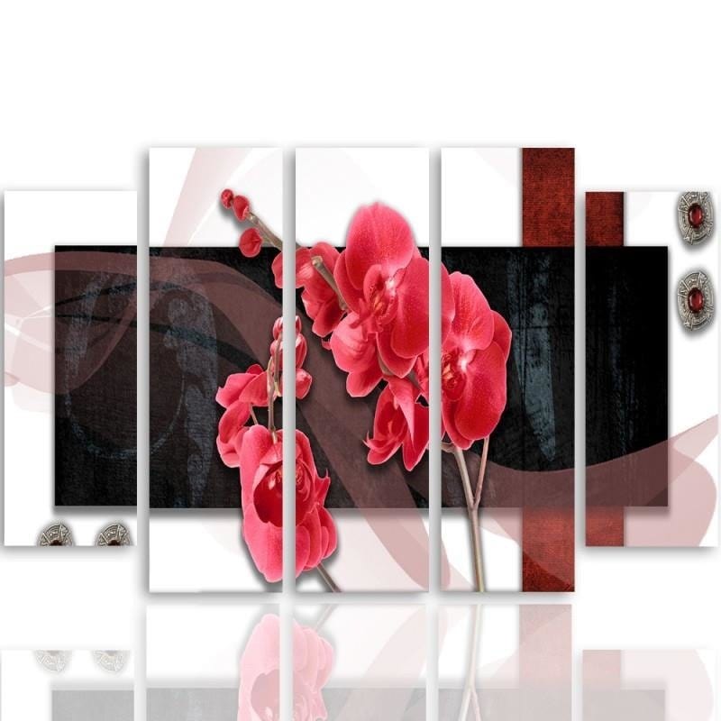 Kanva no 5 daļām - Type B, Orchid Composition Home Trends DECO