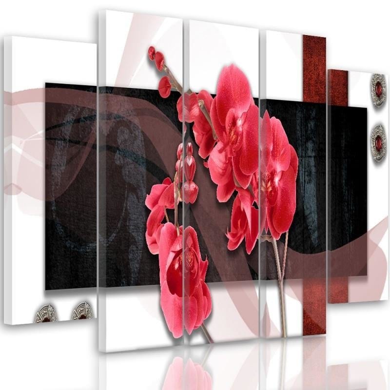 Kanva no 5 daļām - Type B, Orchid Composition Home Trends DECO
