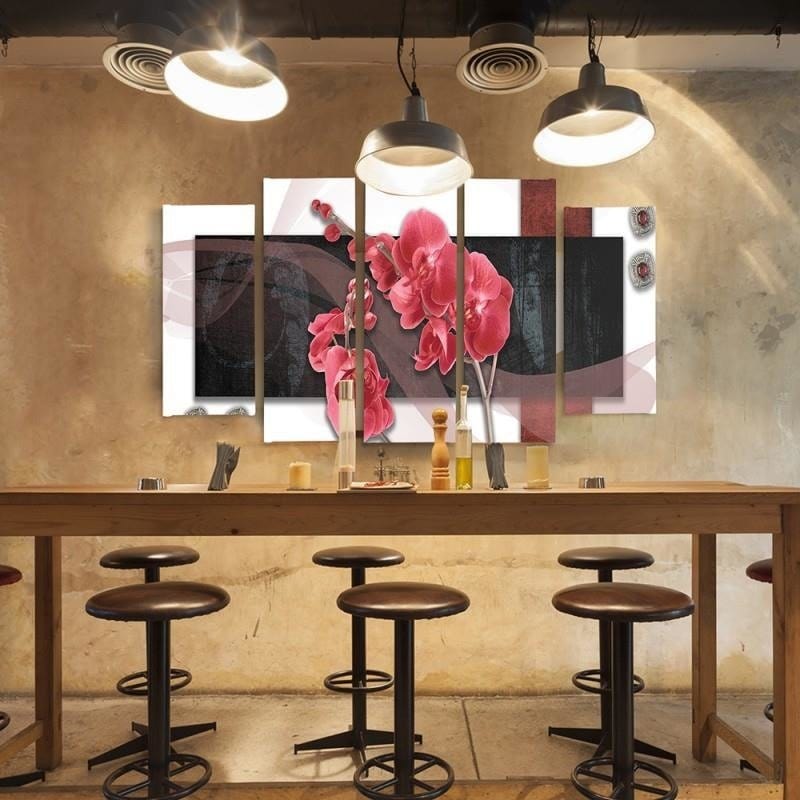 Kanva no 5 daļām - Type B, Orchid Composition Home Trends DECO