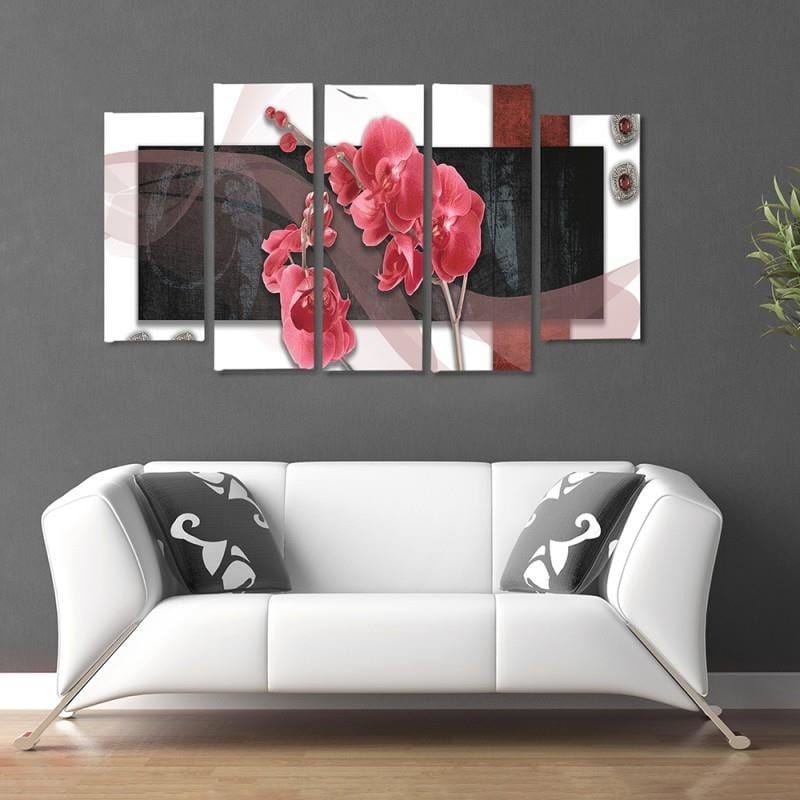 Kanva no 5 daļām - Type B, Orchid Composition Home Trends DECO