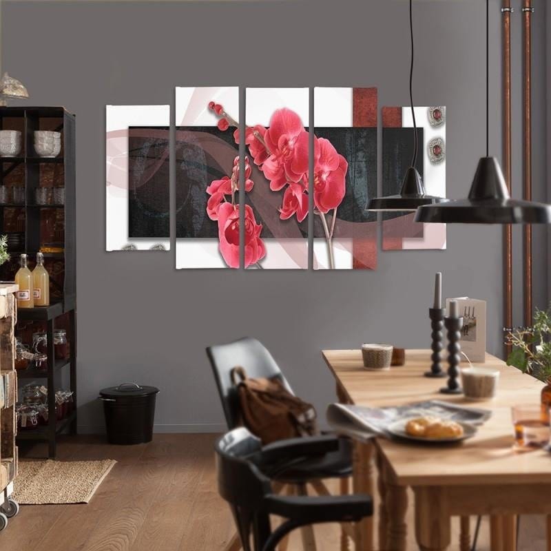 Kanva no 5 daļām - Type B, Orchid Composition Home Trends DECO