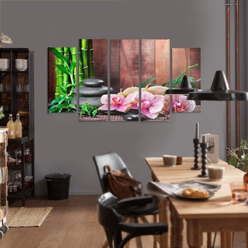 Kanva no 5 daļām - Type B, Orchid Speckled Home Trends DECO