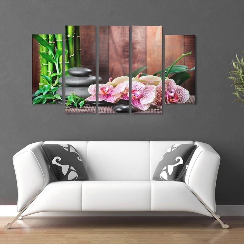 Kanva no 5 daļām - Type B, Orchid Speckled Home Trends DECO