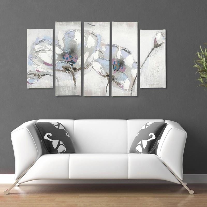Kanva no 5 daļām - Type B, Painted Flowers Home Trends DECO