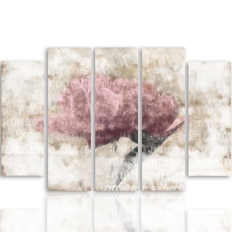 Kanva no 5 daļām - Type B, Pastel Flower Home Trends DECO