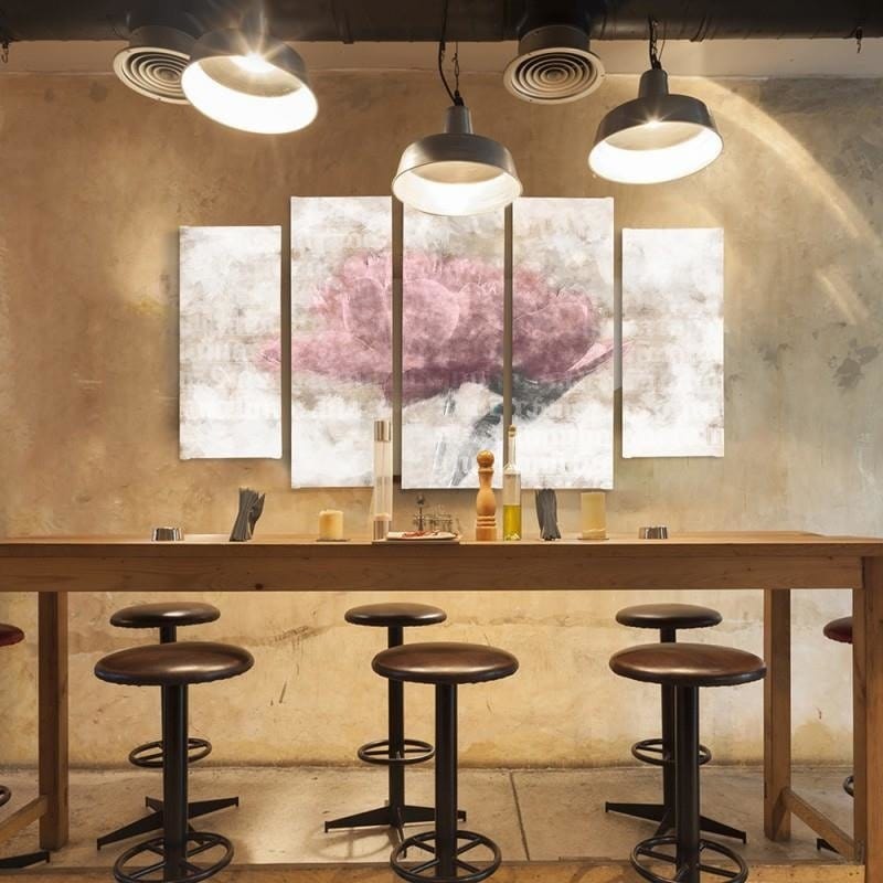 Kanva no 5 daļām - Type B, Pastel Flower Home Trends DECO