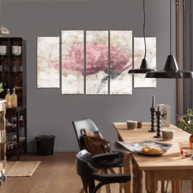 Kanva no 5 daļām - Type B, Pastel Flower Home Trends DECO