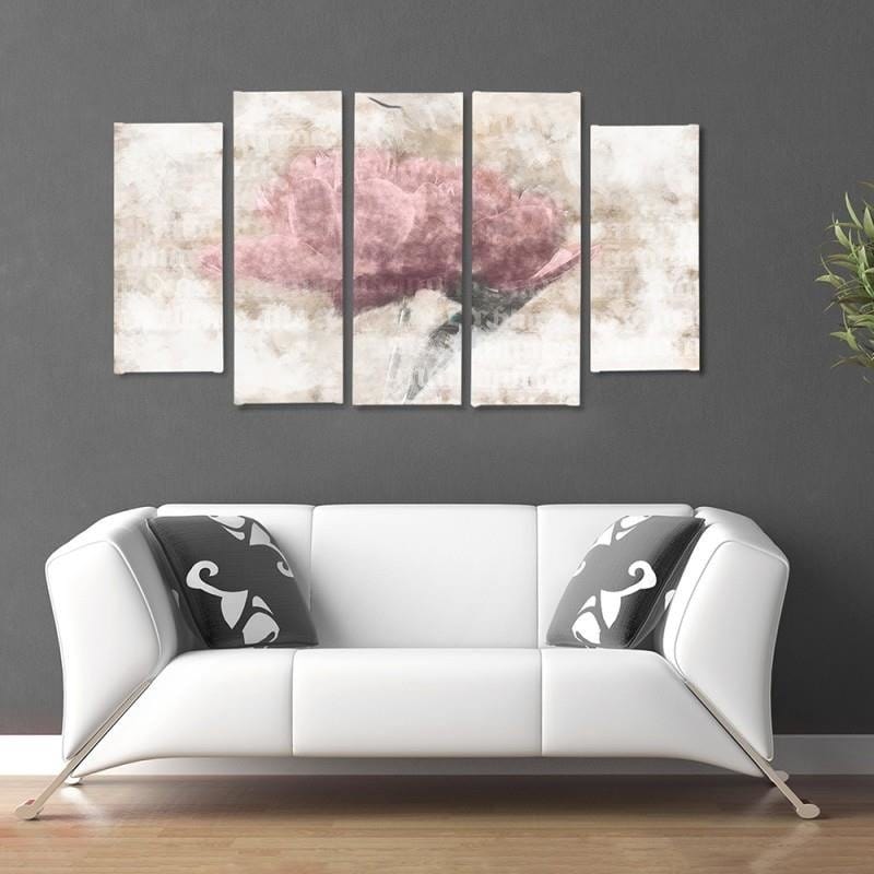Kanva no 5 daļām - Type B, Pastel Flower Home Trends DECO