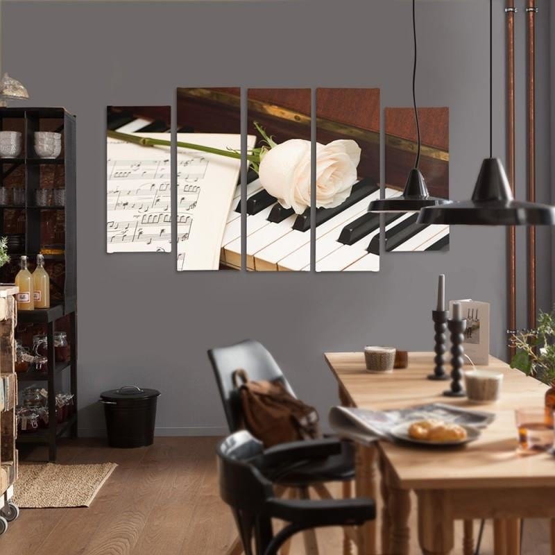 Kanva no 5 daļām - Type B, Piano Home Trends DECO