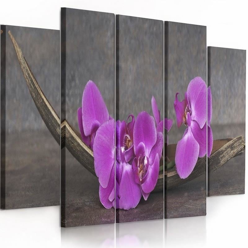 Kanva no 5 daļām - Type B, Pink Orchids Home Trends DECO