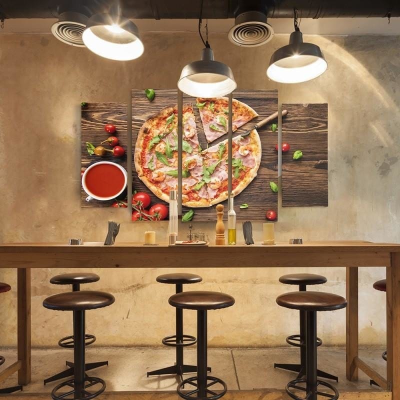 Kanva no 5 daļām - Type B, Pizza With Arugula Home Trends DECO