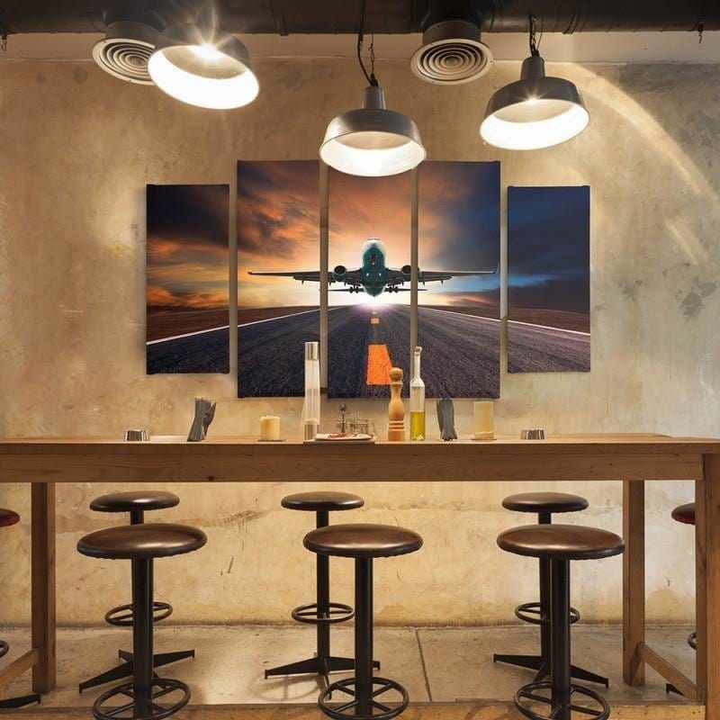 Kanva no 5 daļām - Type B, Plane Home Trends DECO