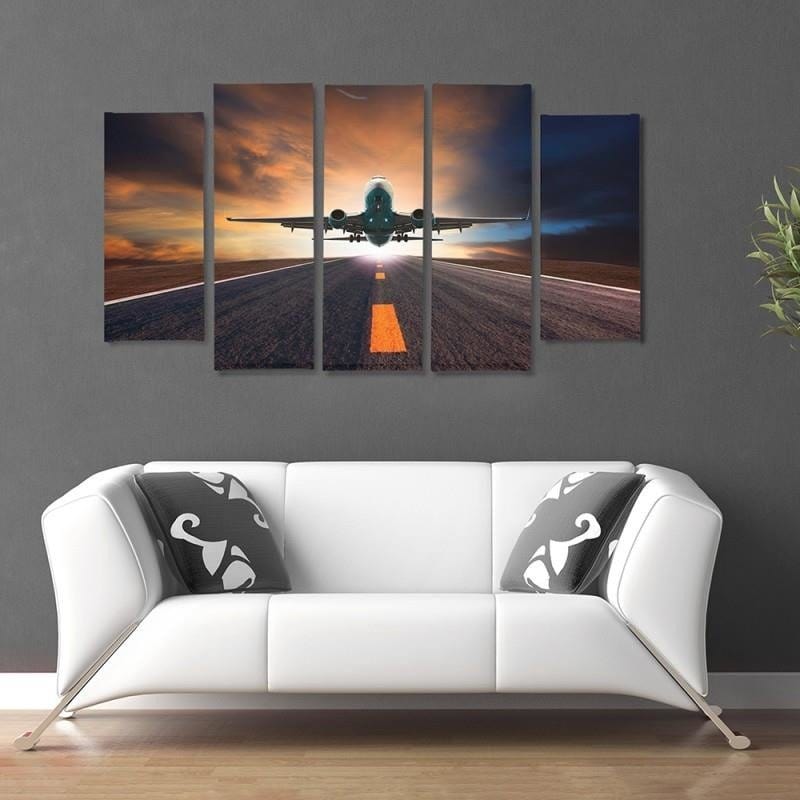 Kanva no 5 daļām - Type B, Plane Home Trends DECO