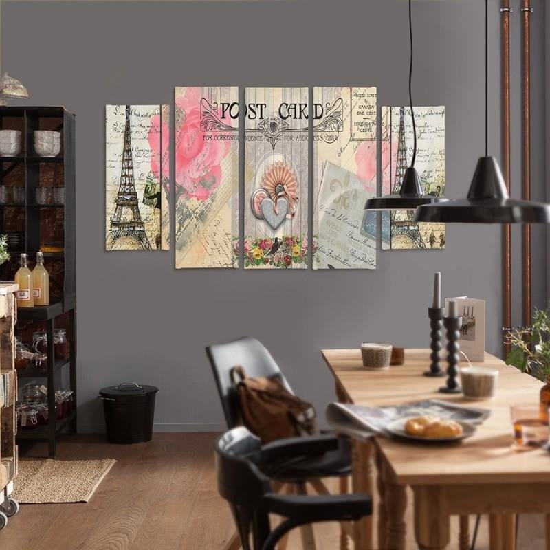 Kanva no 5 daļām - Type B, Postcard From Paris Home Trends DECO