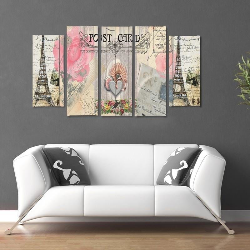 Kanva no 5 daļām - Type B, Postcard From Paris Home Trends DECO