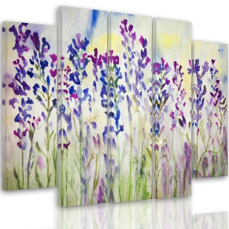 Kanva no 5 daļām - Type B, Purple Bells Home Trends DECO