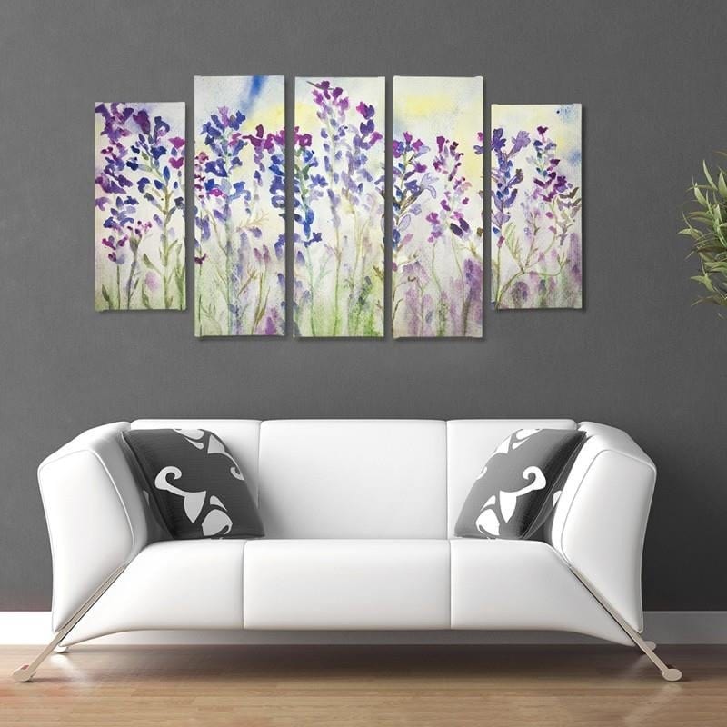 Kanva no 5 daļām - Type B, Purple Bells Home Trends DECO
