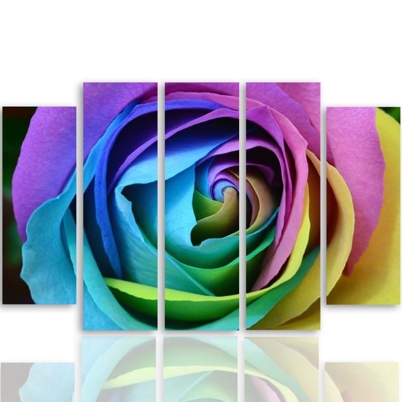 Kanva no 5 daļām - Type B, Rose Color Home Trends DECO