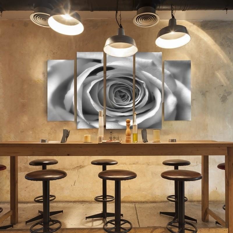 Kanva no 5 daļām - Type B, Rose Flower Home Trends DECO