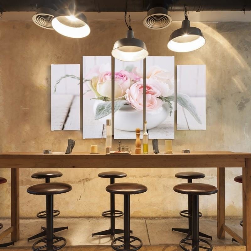 Kanva no 5 daļām - Type B, Roses In A Dish Home Trends DECO