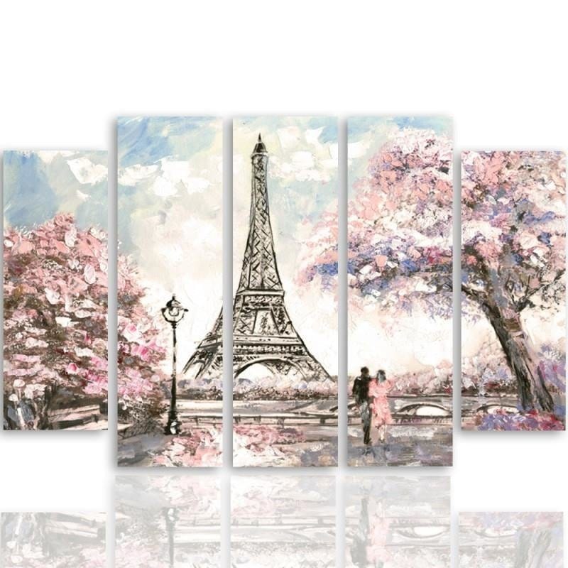 Kanva no 5 daļām - Type B, Spring In Paris Home Trends DECO