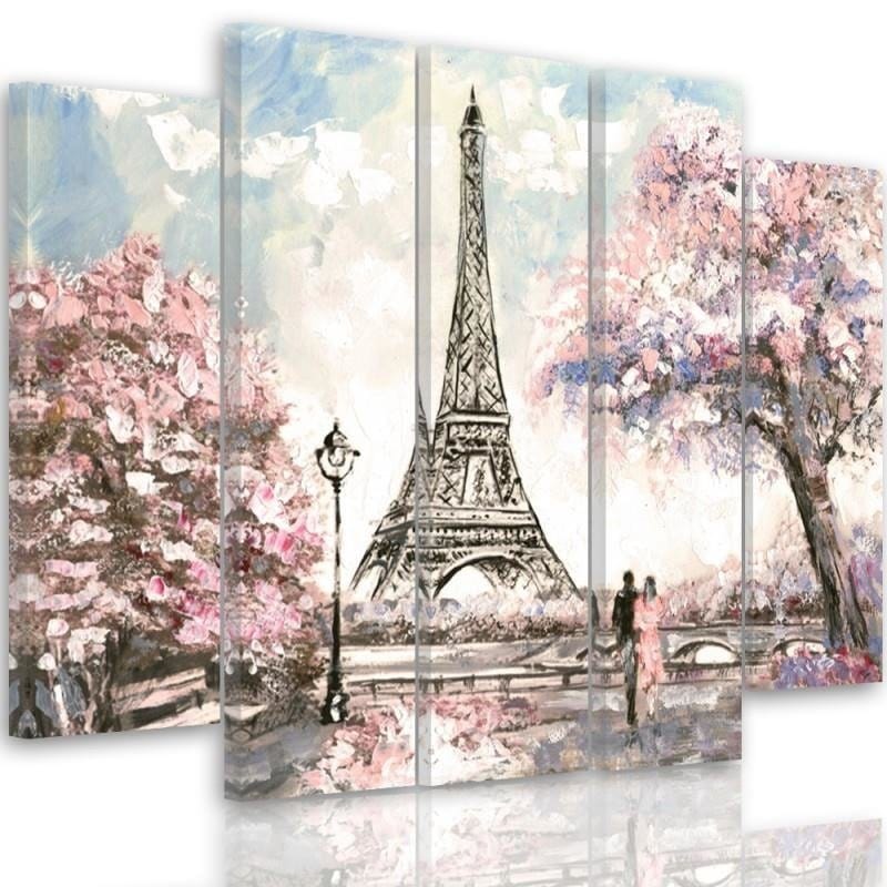 Kanva no 5 daļām - Type B, Spring In Paris Home Trends DECO