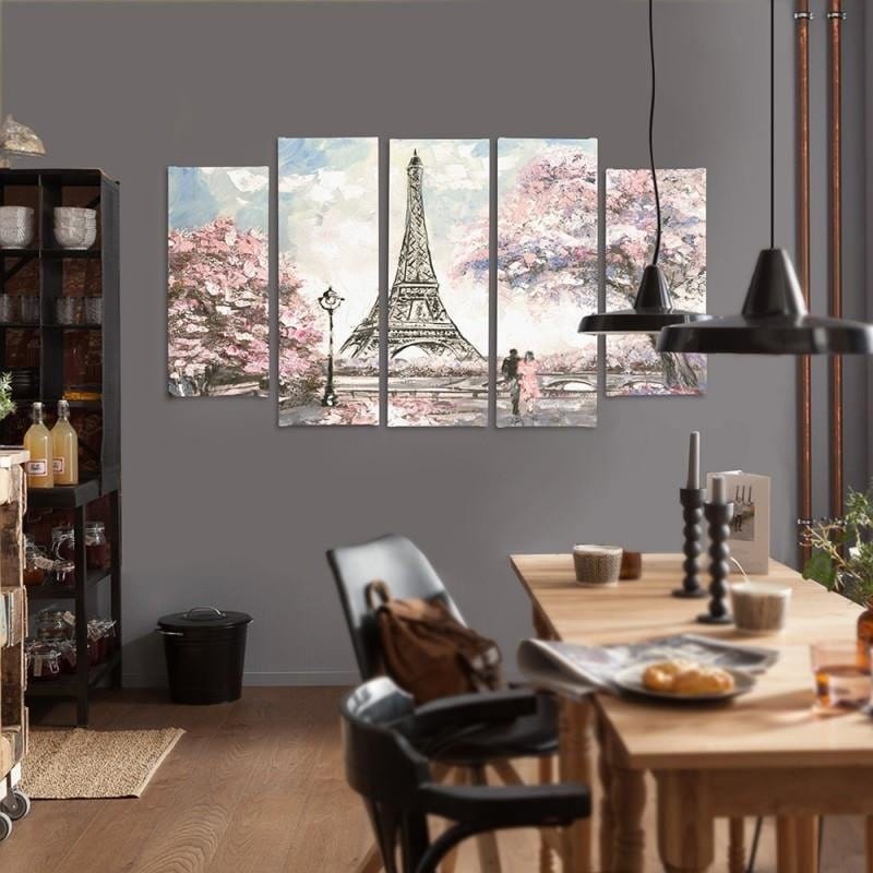 Kanva no 5 daļām - Type B, Spring In Paris Home Trends DECO