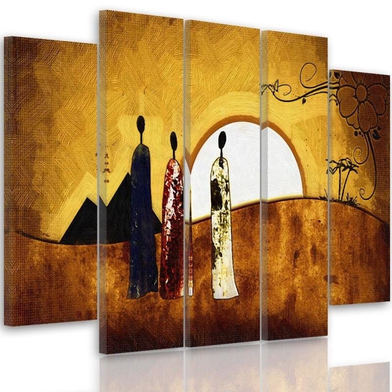 Kanva no 5 daļām - Type B, Sunny Egypt Home Trends DECO