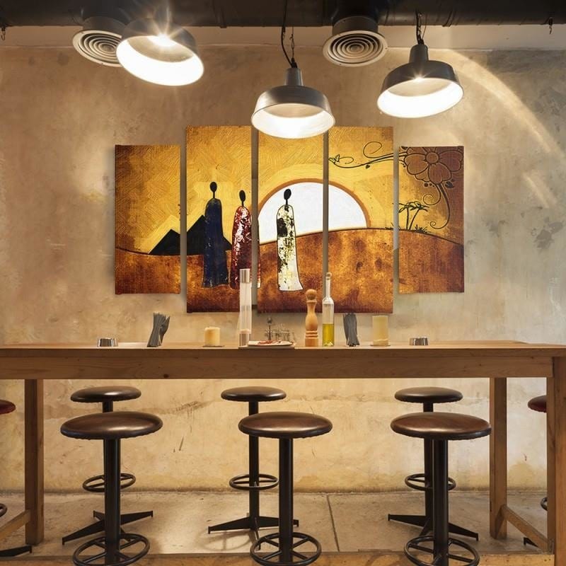 Kanva no 5 daļām - Type B, Sunny Egypt Home Trends DECO